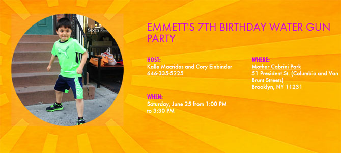 Emmett's Seventh Birthday Celebration