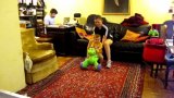 HD video: Emmett Enjoying His Dinosaur With Mama