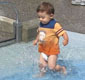 Emmett Splashing In The Pier 6 Water Playground!!!